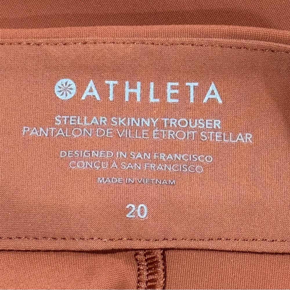 Athleta Stellar Skinny Trouser Women’s 20 Workwear Travel Wrinkle-Resistant Cozy - Picture 14 of 16